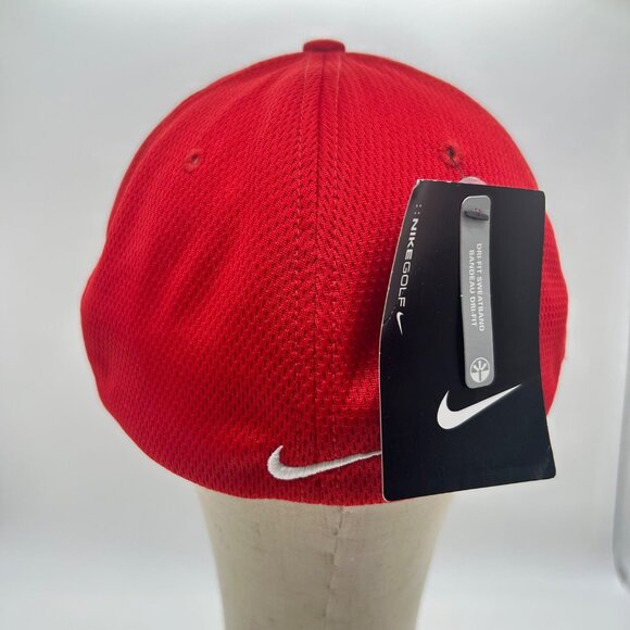 Nike Golf Cap Unisex‎ L/XL Red Limited Budweiser Talons Of Honor Fitted NEW - Picture 4 of 11